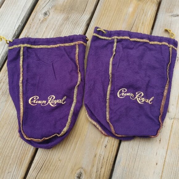 Pair of Crown Royal Royal Purple Bags - Picture 1 of 2